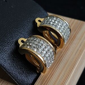 Givenchy Vintage Gold Toned Clip on  Earrings